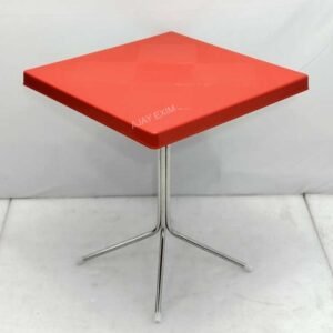 Square Shape Steel Leg Dining Table - Image 7