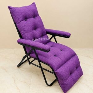Reclining Folding Easy Chair with Footrest
